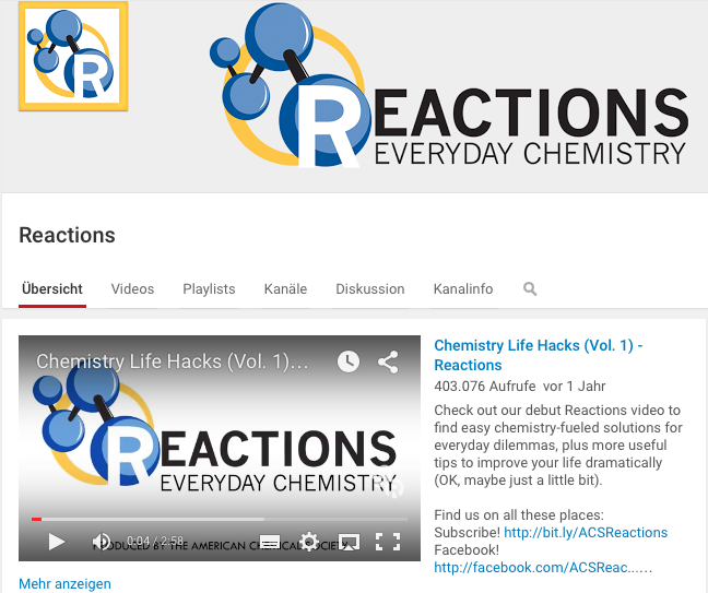 ACSReactions (YouTube)