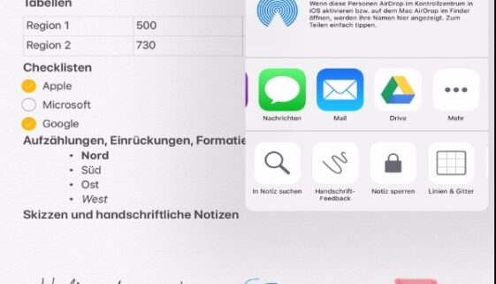 Notizen ... leistungsfähiges Systemwerkzeug unter iOS 11