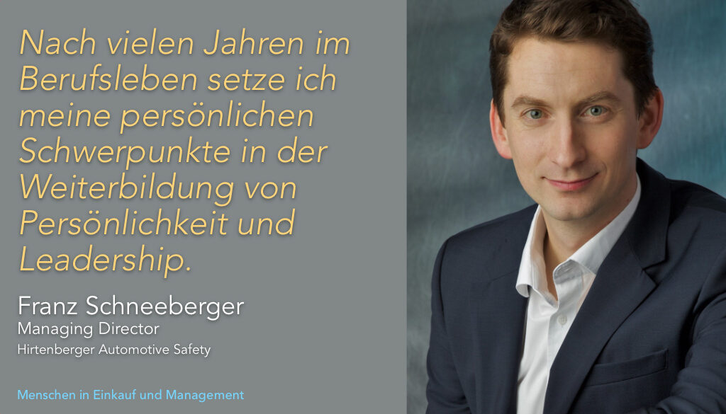 Menschen in Einkauf und Management: Franz Schneeberger